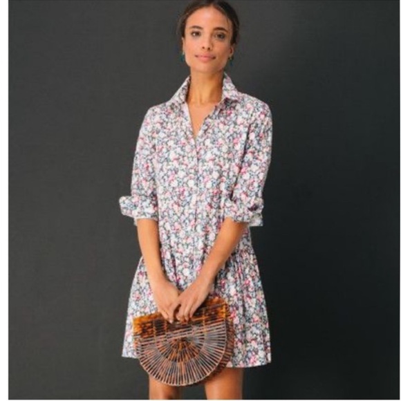 The Shirt by  By Rochelle Behrens Drop
Waist Floral Dress NWT Sz XS - Picture 1 of 8